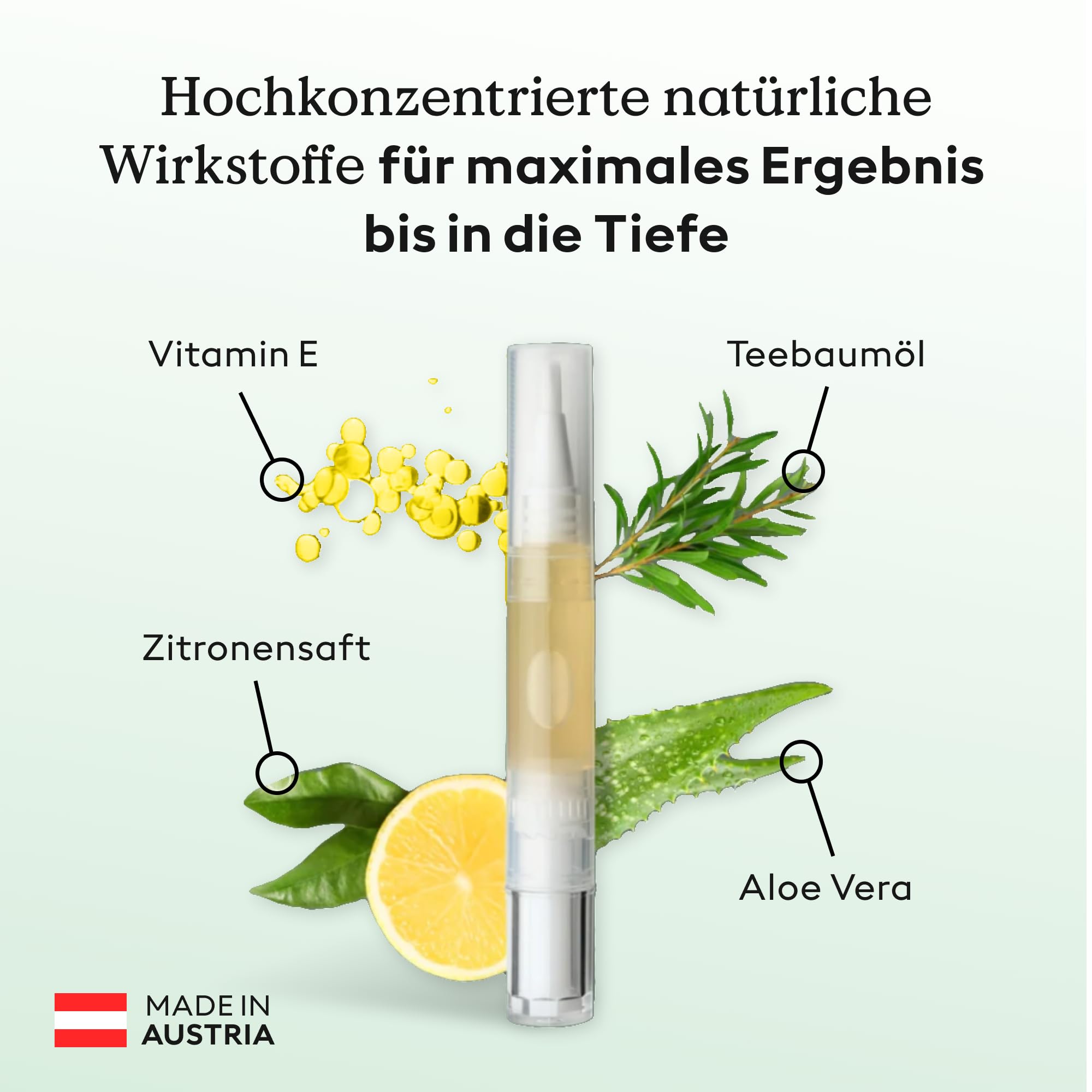 HealthRoutine® Nail Care Pen Nagelpilz Nagelöl — DAS ORIGINAL aus Österreich für gepflegte Fingernägel & Fußnägel — Mit Teebaumöl, Vitamin E & Aloe Vera für kosmetische Pflege und äußere Anwendung