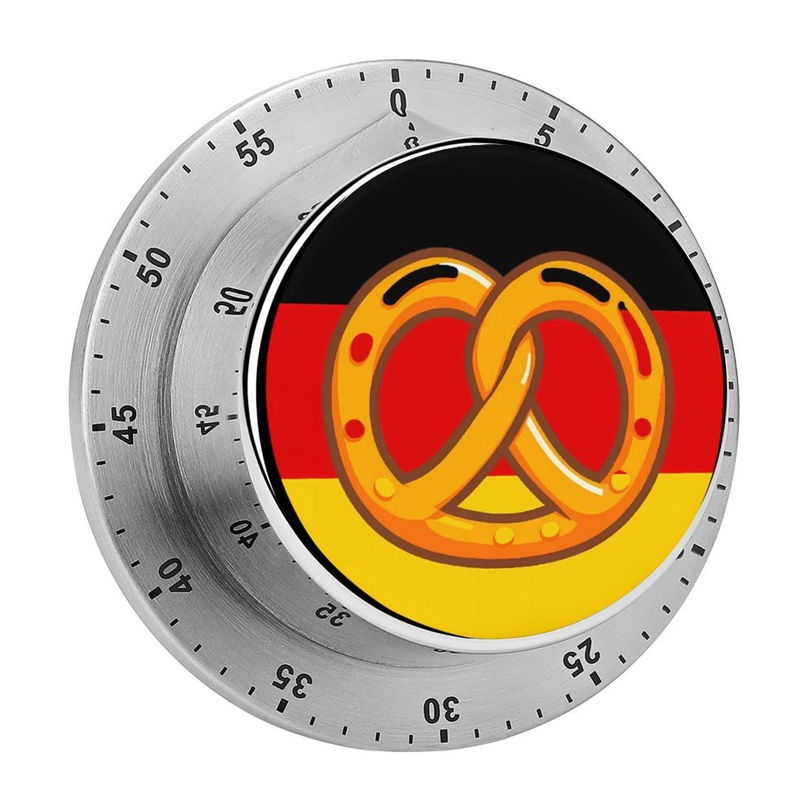 Pretzelany Flag Funny Timer 60 Minute Countdown Timer Mechanical Time Management Tool for Kitchen Work