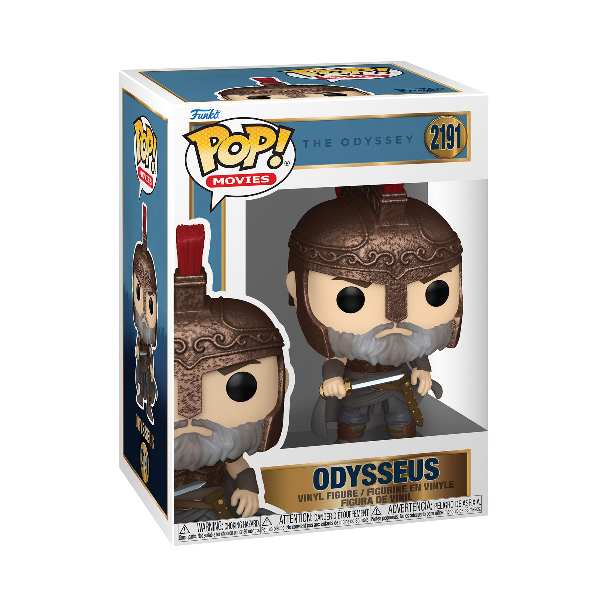 Funko Pop! Movies: The Odyssey - Odysseus- Collectible Vinyl Figure - Gift Idea - Official Merchandise - Toys for Kids & Adults - Action/Adventure Fans