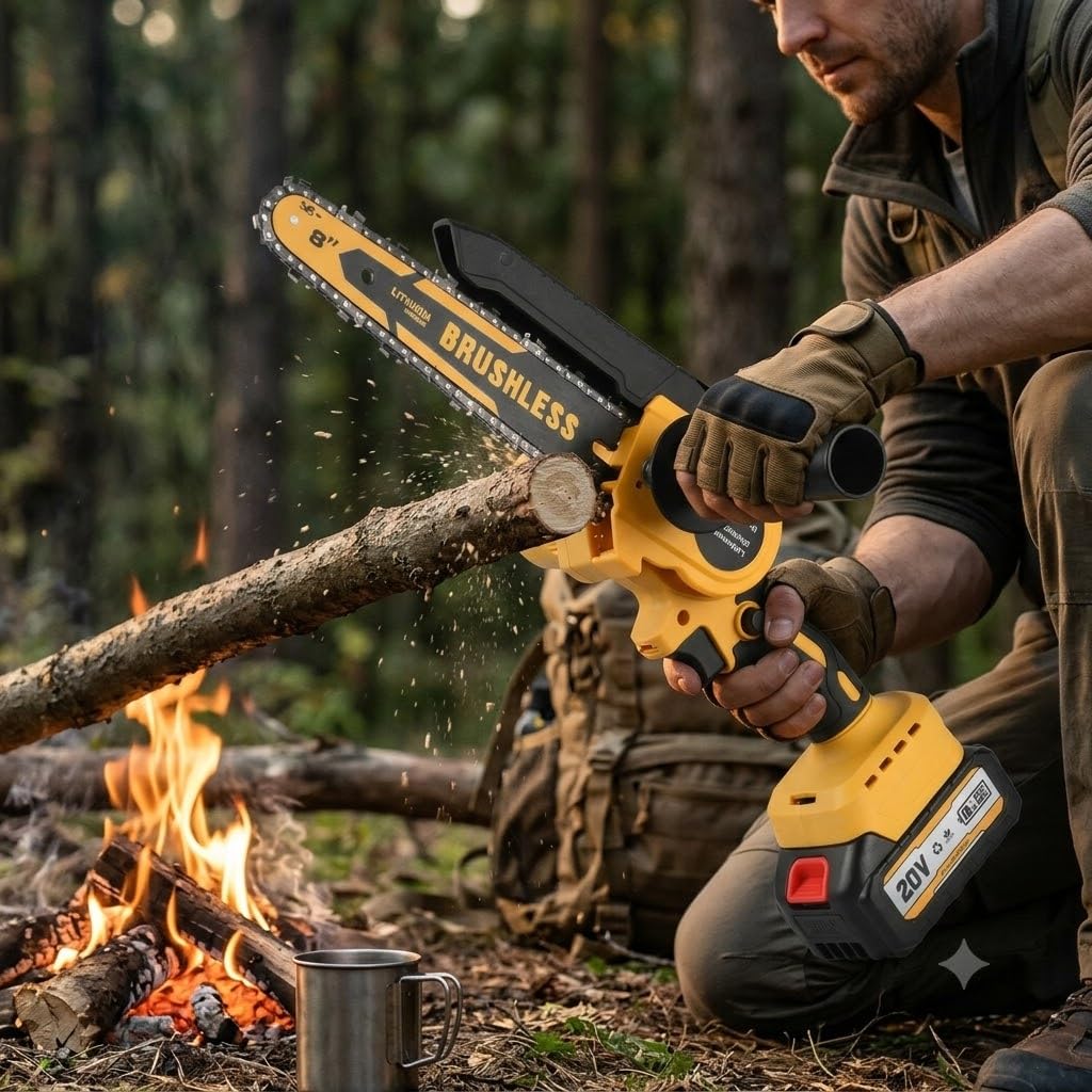 Mini Cordless Chainsaw - Powerful & Lightweight -9
