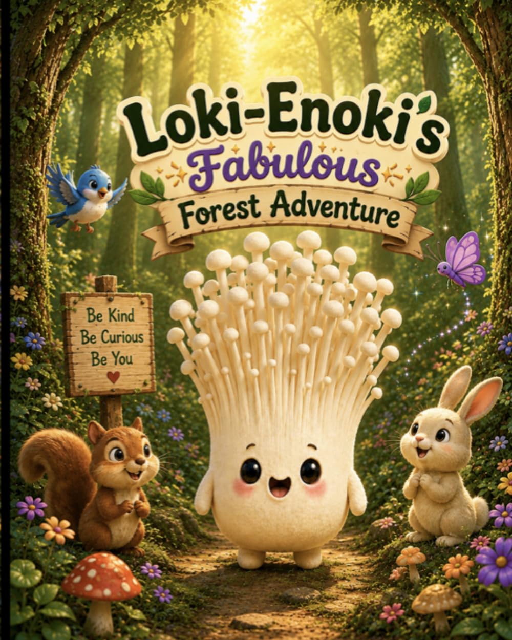 Loki Enoki's fabulous forest adventure (Portobello mushroom friends)