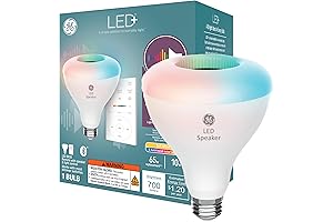GE LED+ Flood Light Bulb with Wireless Bluetooth Speaker