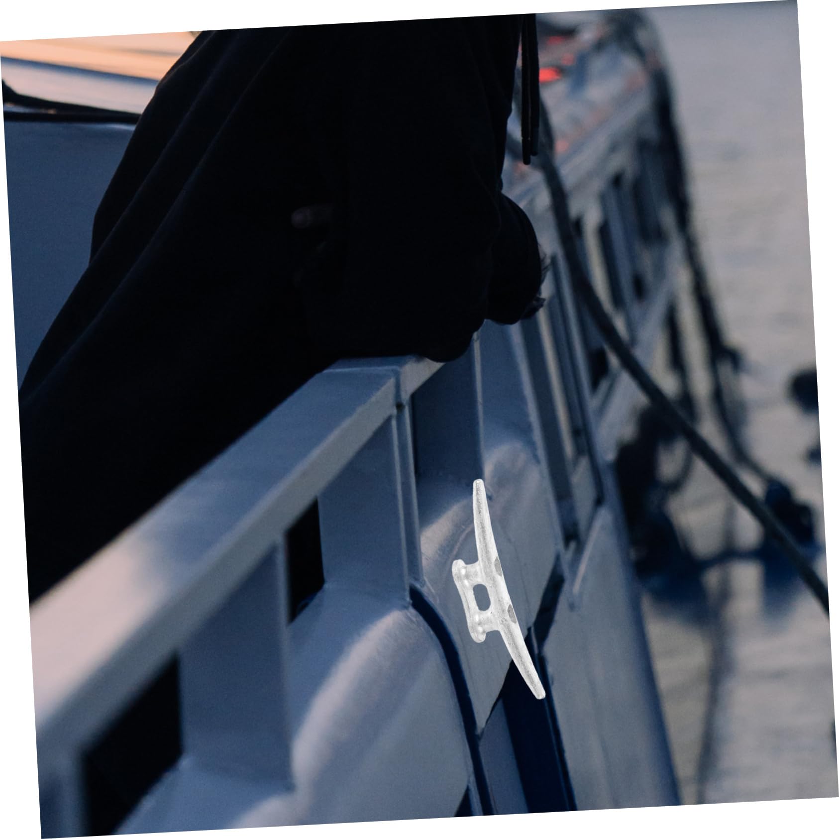 BRIGHTFUFU Boat Dock Cleat Heavy Duty Practical Cleat for Use for Boats Yachts Flagpoles and Projects Sturdy Metal Construction