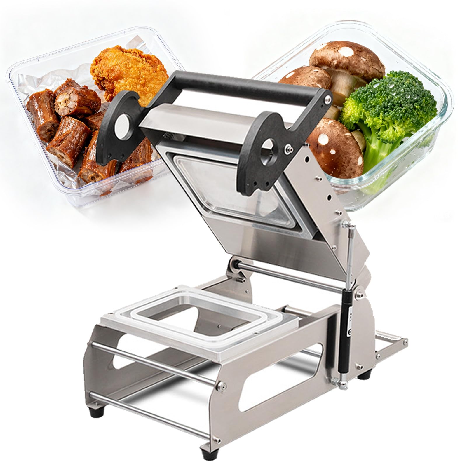 Presse manuelle pour emballer des aliments à emporter, joints hermétiques pour repas cuits, viande, poisson et légumes, augmente l'efficacité de la cuisine