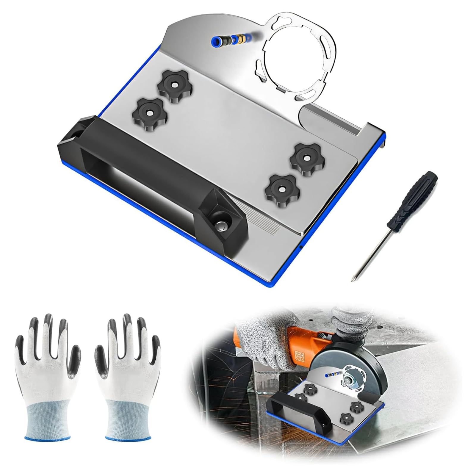 45 Degree Tile Chamfering Tool - Angle Grinder Stand, 45 Degree Cutting Tool for Tile Chamfer Cutting, Suitable for 100 Type Angle Grinder