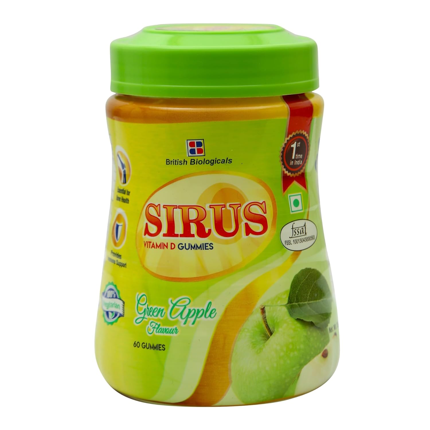 British Biologicals Sirus Vitamin D Gummies|Vitamin D Gummies for Men & Women|Gluten-Free|Supports Bone,Teeth & Muscle Hea... - Review, Price and Buying Guide