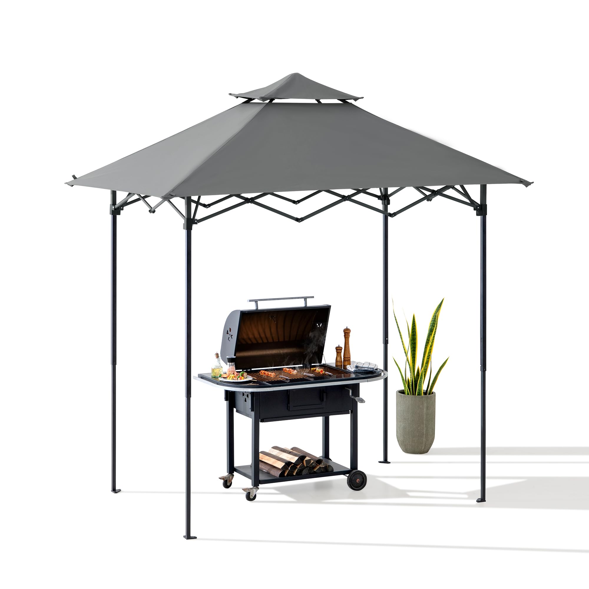 SUNJOY 2.5 x 1.6 m Portable Pop Up BBQ Gazebo for Garden