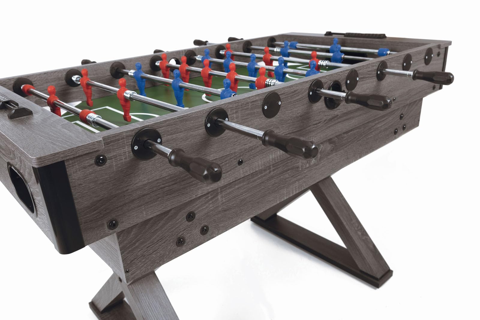 Tavolo Multigioco 9 in uno - versione calciobalilla aste rientranti. Calciobalilla, biliardo, ping pong, speedhockey, bowling, shuffleboard, backgammon, scacchi e dama
