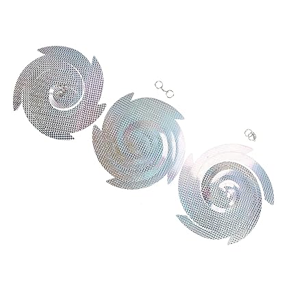 Bird Deterrent Device, Spiral Reflector Shiny Safe Durable with 15.8 Inches for Fammer for Protecting Rice and Vegetables