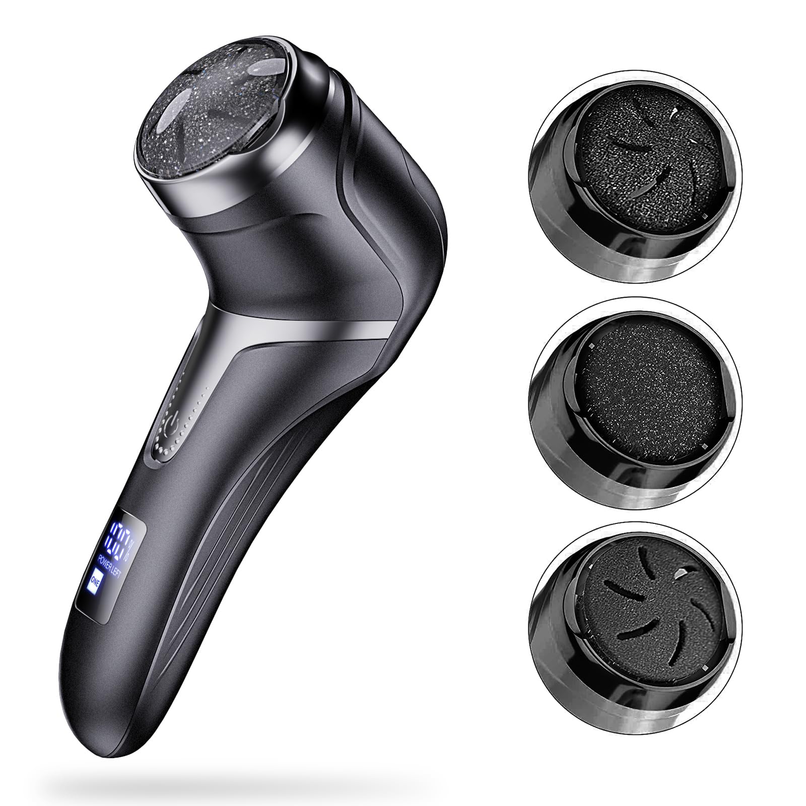 Rapeuse pieds electrique rechargeable avec 3 tetes et 2 vitesses - 7