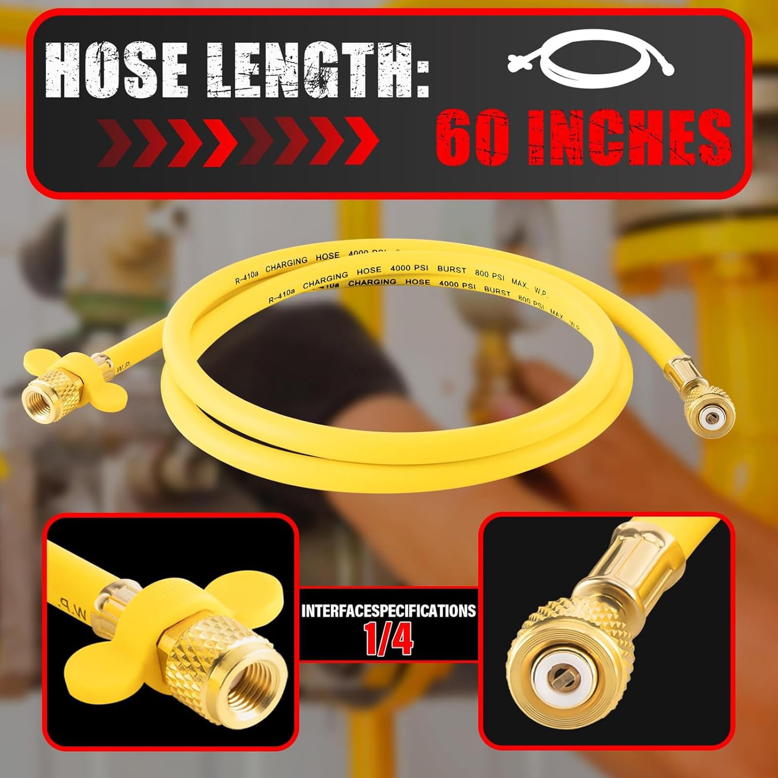 600 / 800PSI Stickstoffregler Set zur Druckprüfung von HVAC Systemen und zur Erkennung von Stickstoffflaschen