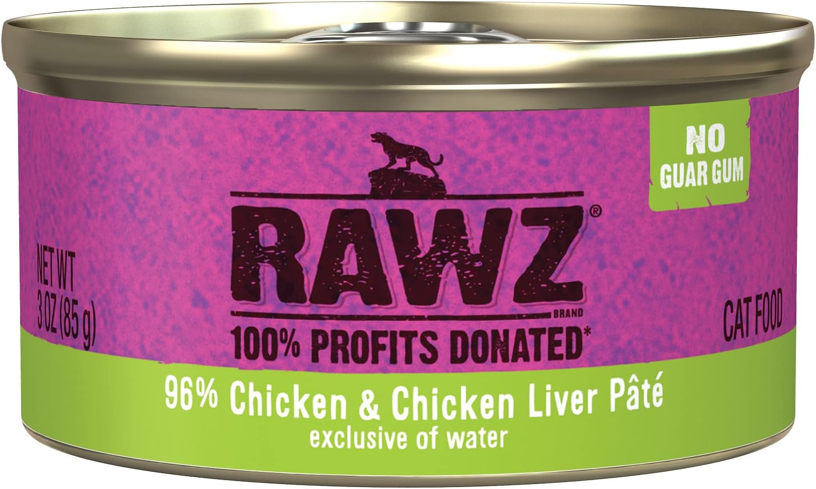 Natural Premium Pate Canned Cat Wet Food - Made with Real Meat Ingredients No BPA or Gums -3 oz Cans (Case Pack of 18) (Chicken)