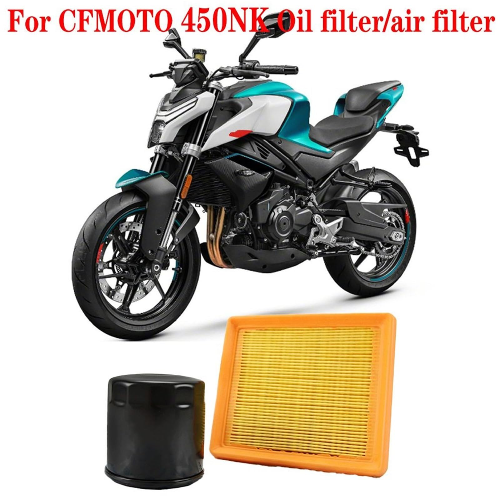 Powłoka antybakteryjna‌ Pasuje do CFMOTO 450NK NK450 Motocykl Filtr powietrza 700CLX450NK(1 SET)