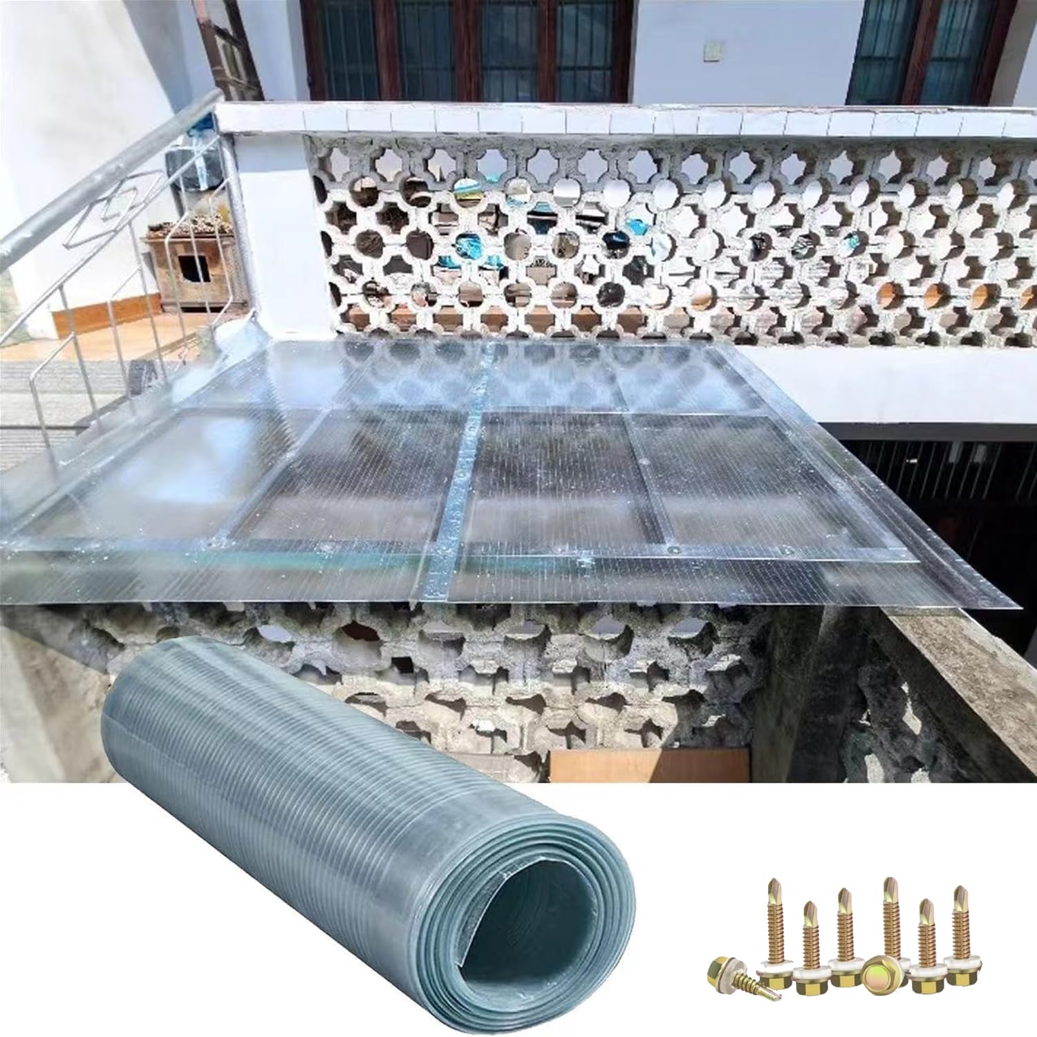 Feuille de plastique polycarbonate pour toit et panneaux d'éclairage transparents
