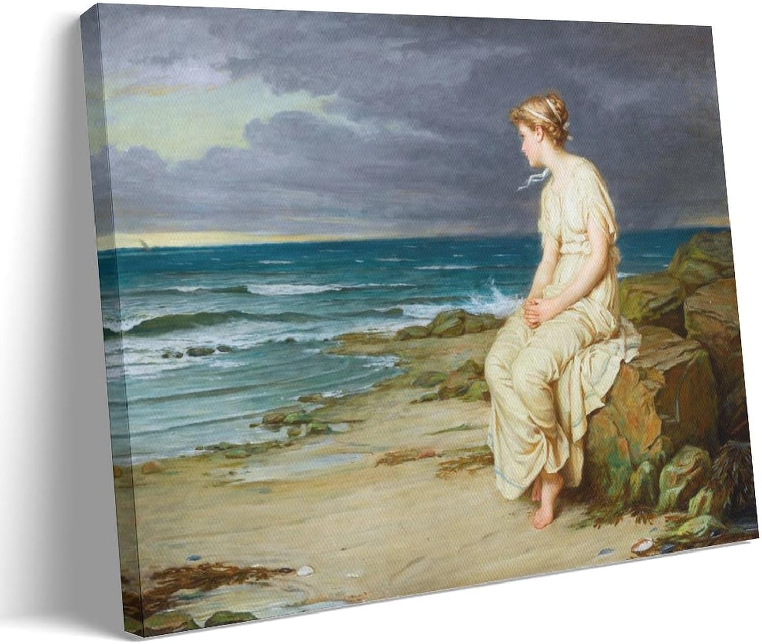 Amazon.co.jp ジョン・ウィリアム・ウォーターハウスJohn William Waterhouse絵画作品(ミランダ)印刷ポスター