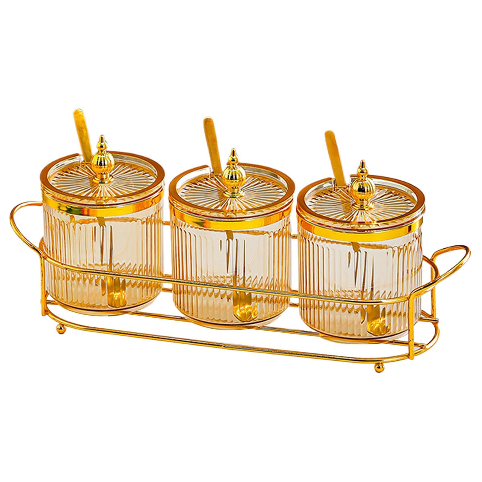 Tarros herméticos para condimentos con tapa y cuchara, recipientes de almacenamiento transparentes para especias, condimentos y azúcar, ideal para despensa, nevera, camping, hogar y restaurante