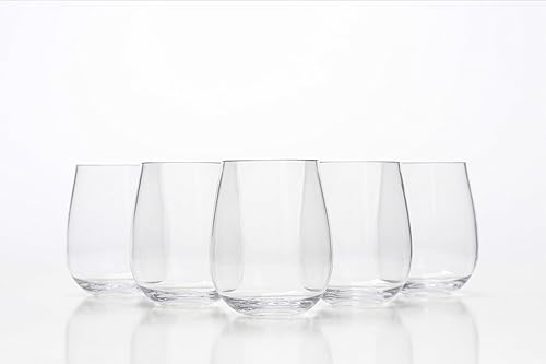 Miniatura 7 de Copas de vino sin tallo, irrompibles, irrompibles, sin BPA, plástico Tritan (juego de 8) 16 onzas, aptas para lavavajillas