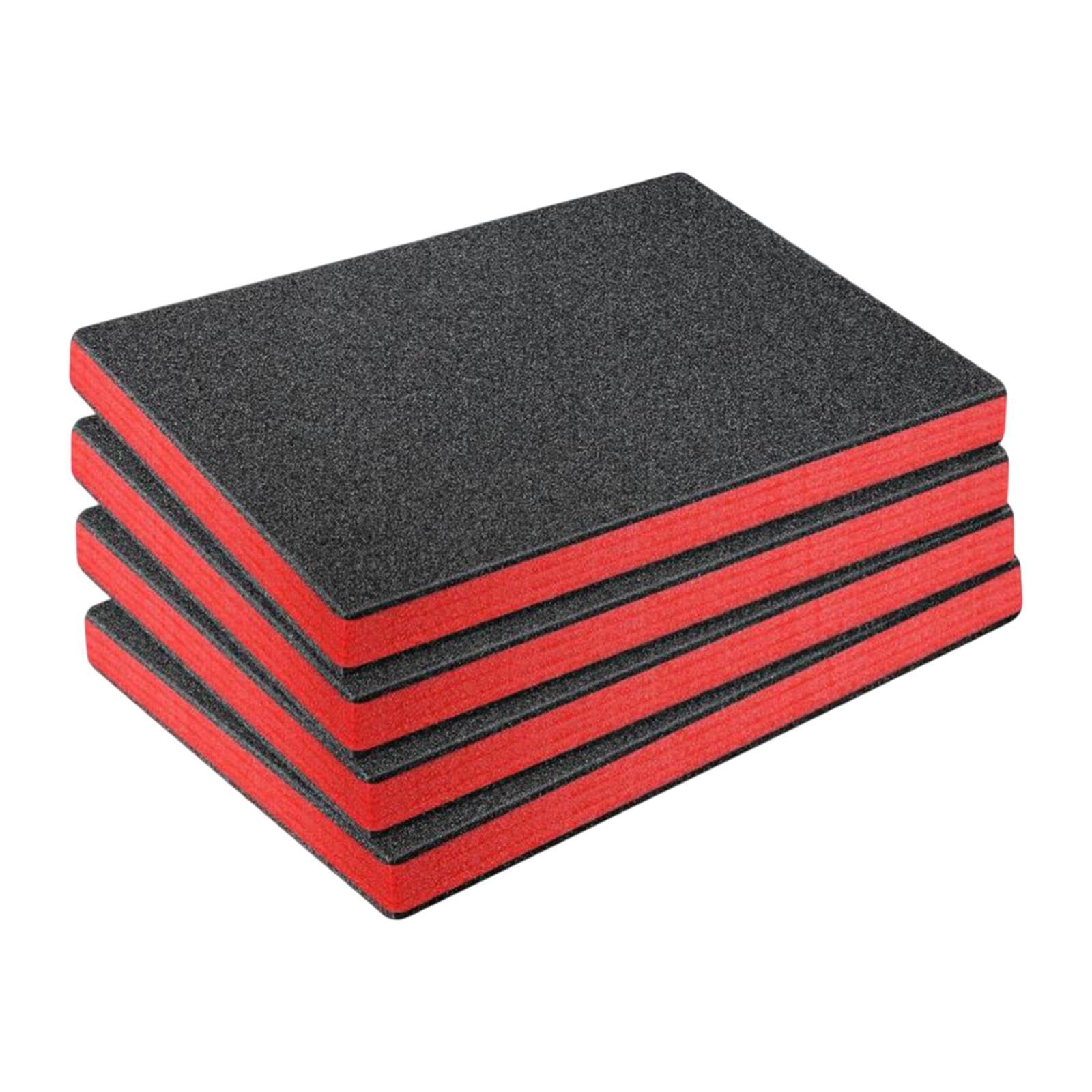 KESOTO 4 Insertos de Espuma para Revestimientos de Maletas, Prácticos, Resistentes a Rayones, Cortables, Láminas de Espuma EPE para Manualidades, 45 cm x 30 cm x 5 cm