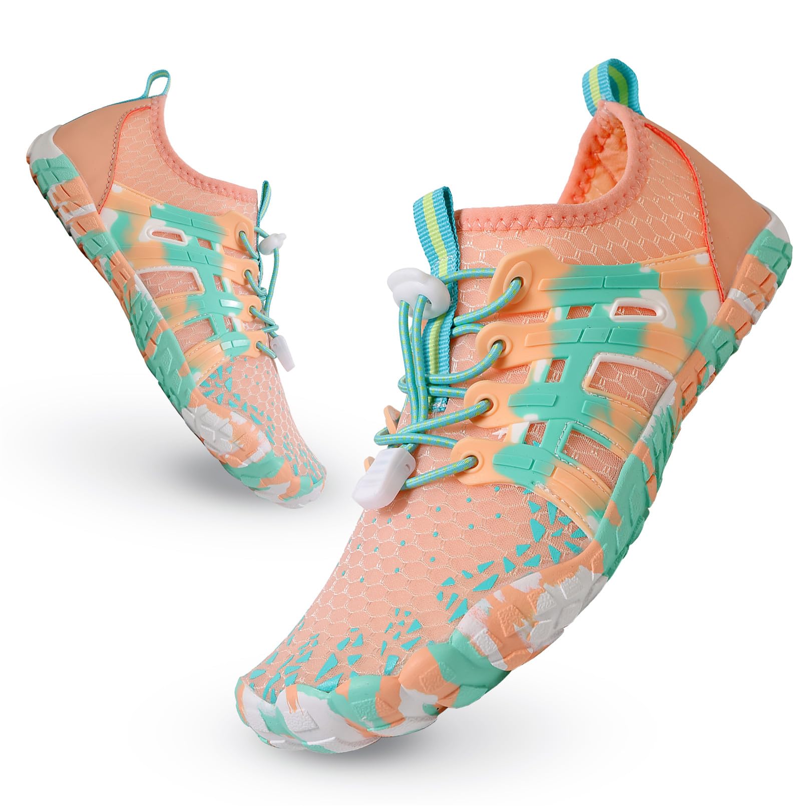 Badeschuhe Kinder Jungen Mädchen Wasserschuhe Barfußschuhe rutschfest Schnell Trocknend Schwimmschuhe Strandschuhe Sommer Aquaschuhe Kleinkind für Beach Pool Surfen Barfuss