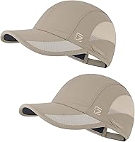 Vista 16 de GADIEMKENSD Sombrero de correr al aire libre malla transpirable 2PACK