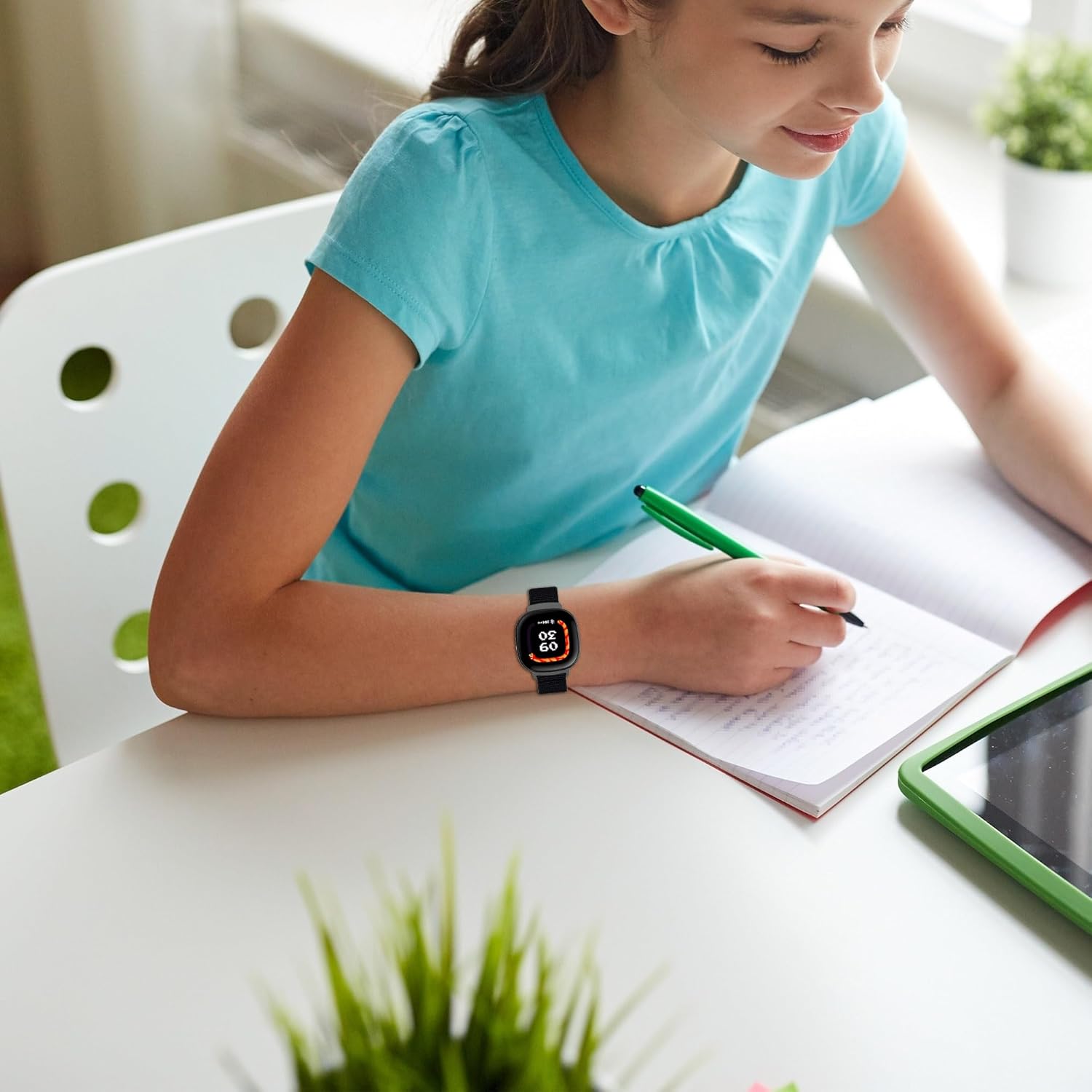 Pack Compatible with Fitbit Ace LTE, Quick Release Nylon HOOK LOOP Replacement Sport Strap Girl Boy Replacement Accessory Fit for Fitbit Ace LTE Band