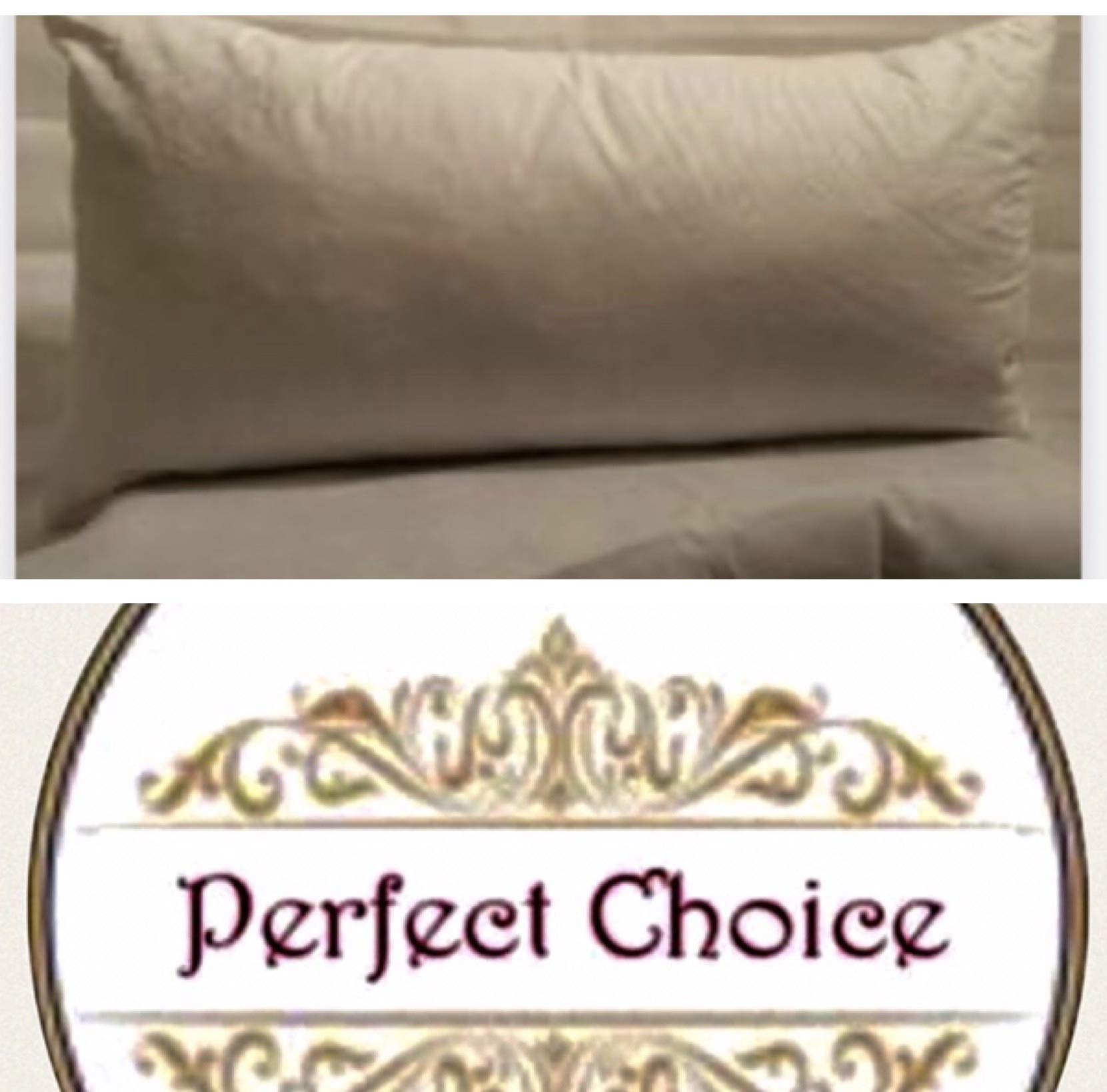 Perfect Choice Duck feathers {14'' × 24'' } pack of 4 Oblong Cushion Inner Pads (white/cream)
