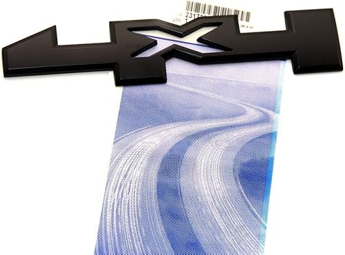 Miniatura 6 de 2X OEM 4 x 4 puerta emblema insignia 4x4 placa de identificación 3D GM Silverado Sierra 1500 2500Hd 3500Hd cromo