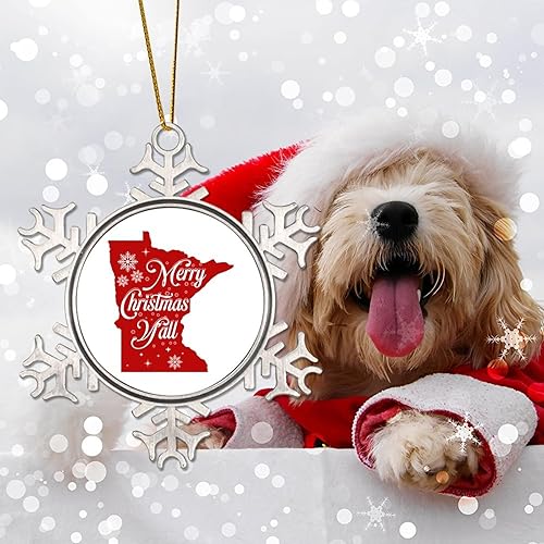 Miniatura 3 de Adorno de metal para árbol de Navidad de los Estados de Minnesota, adorno de Navidad para niños, decoración patriótica de Navidad del estado de EE.