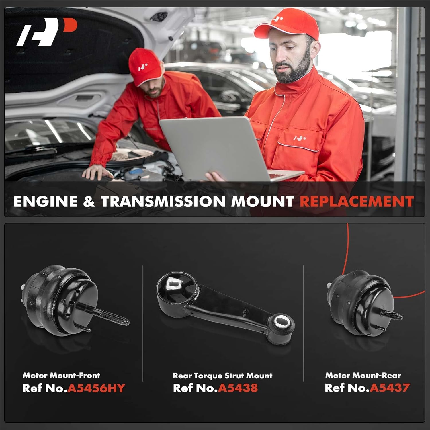 A-Premium 3PCS Engine Motor Mount and Torque Strut Mount Kit Compatible with Buick Lucerne 2006 2007 2008 3.8L, Naturally Aspirated Only, Replace# 15863998