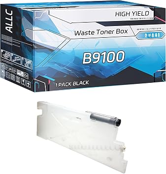 Compatible for Xerox B9100 Waste Toner Box Work for Xerox PrimeLink B9100 B9110 B9125 B9136 C9065 C9070 Printers, with Chip, High Yield 50000 Pages, Clear Printing Black