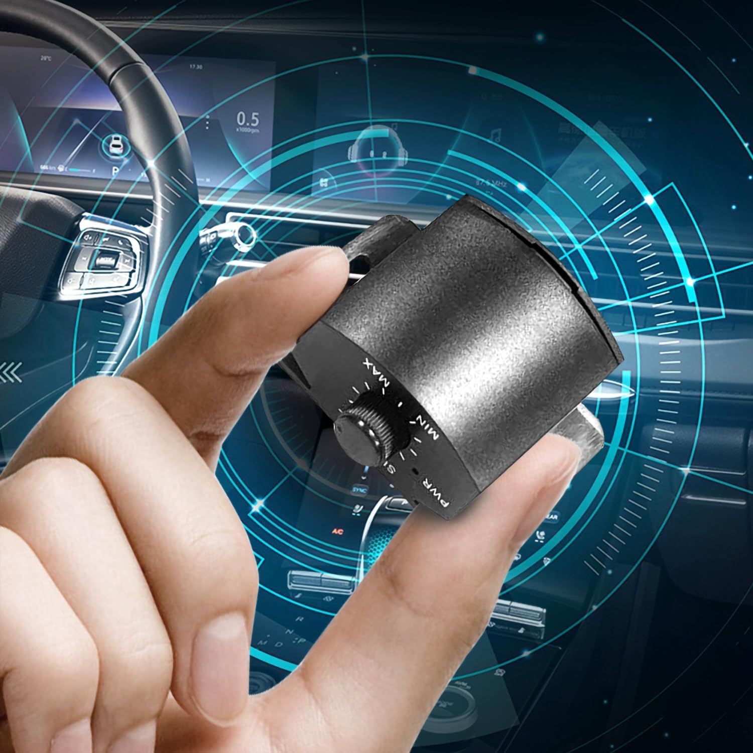 Upgraded 1600W 10" Slim Under Seat Subwoofers with Amp & LED Ambient Lights for Truck/Car - Deep Bass, Individual Controls (LPF/Gain/Bass Boost), High Output Distortion-Free Audio