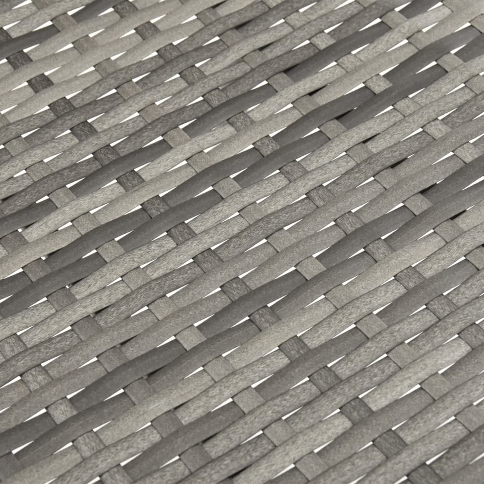 Set 6 Sedie Da Giardino Impilabili In Polyrattan Grigio – Con Braccioli, Leggere Per Esterno Balcone Terrazzo