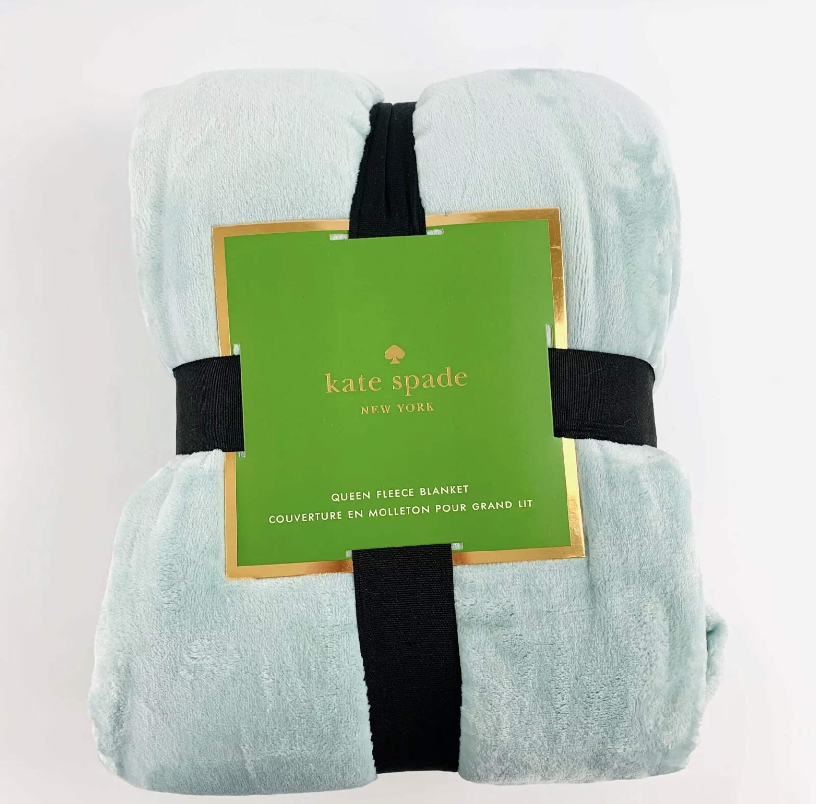 Kate Spade New York Midnight Black Full/Queen Plush Micromink