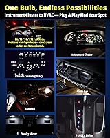 Vista 5 de WLJH - Paquete de 20 bombillas LED 74 para salpicadero, superbrillantes, T5, 2721, 37, 70, 286, cuña, enchufe de giro para panel de instrumentos