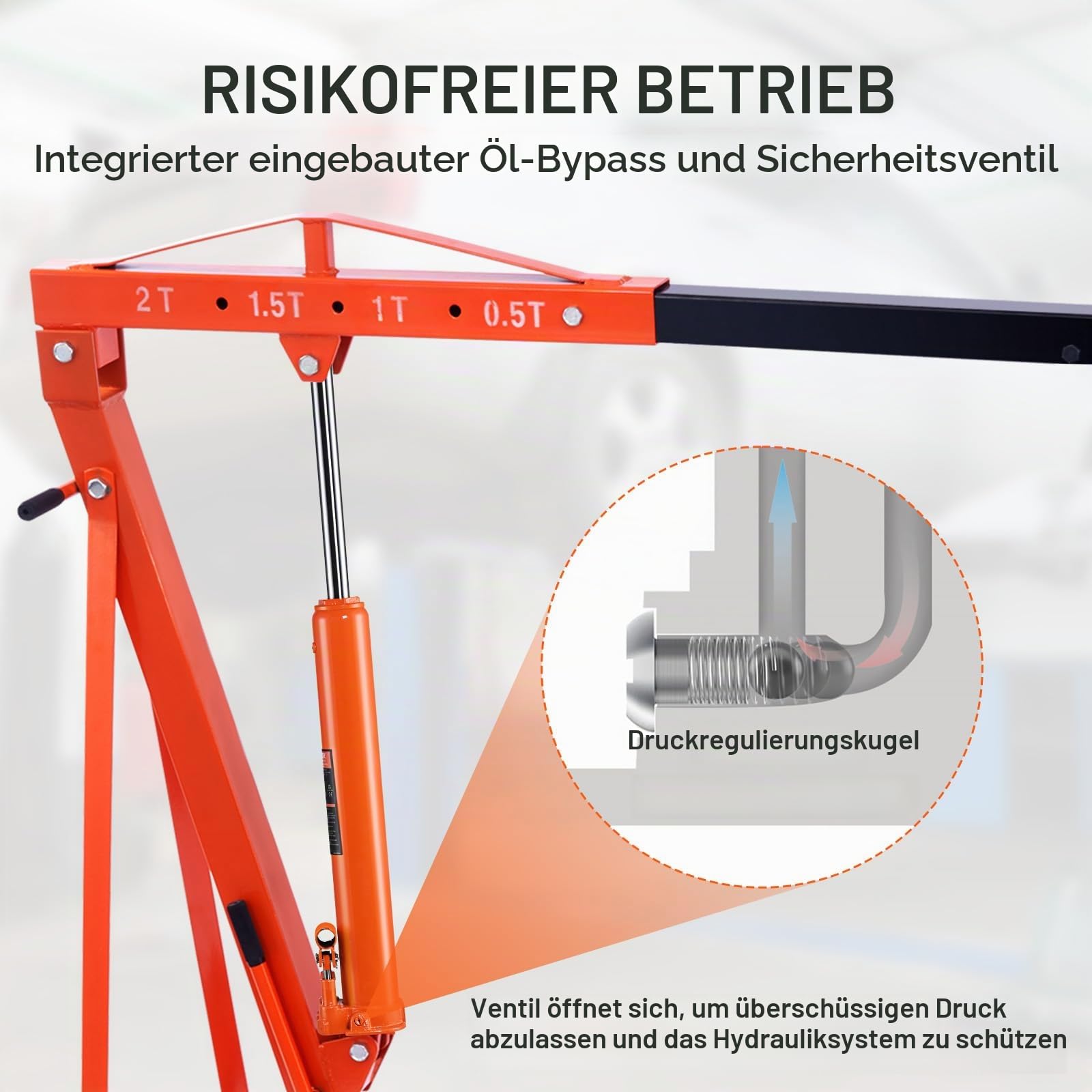 VEVOR Hydraulischer Langer Ram-Wagenheber, 8 t Motorhebezylinder mit Doppelkolbenpumpe & Gabelbasis, Hydraulischer Auto-Flaschenheber für Motorhebebühnen, Garagen-/Ladenkrane, Bauernhof usw.
