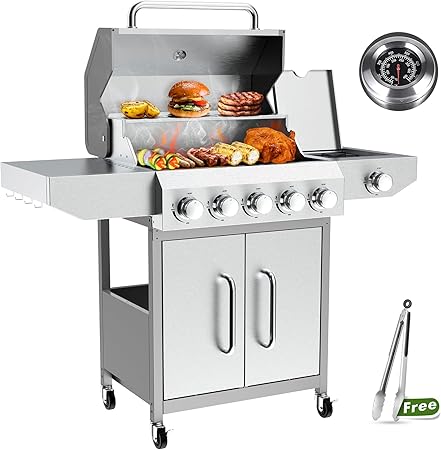 BESTFIRE 68,000 BTU 5+1 Burner Propane Grill BESTFIRE 68,000 BTU Propane Grill