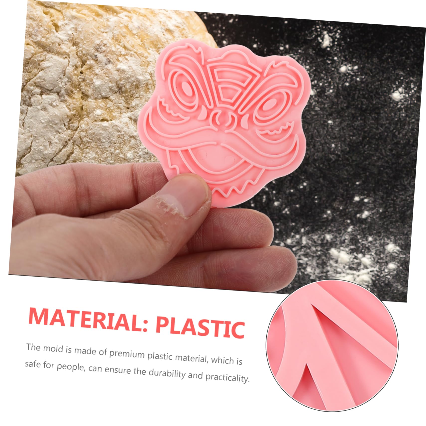 PRETYZOOM 40 Pièces pochoirs du nouvel an moules à pâtisserie moules à biscuits moule de noel emporte piece noel décor emporte-pièces à biscuits moule à biscuits bricolage Plastique rose