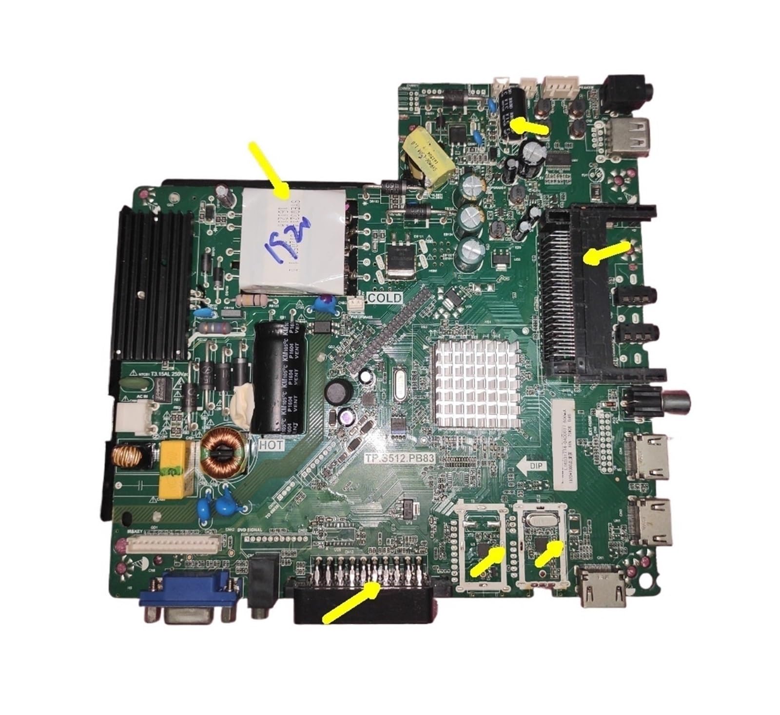 TP.S512. PB83 Tre in uno Compatibile con la scheda madre TV Trasformatore bianco Serie luce(2T1SD 1CI 2 HDMI)