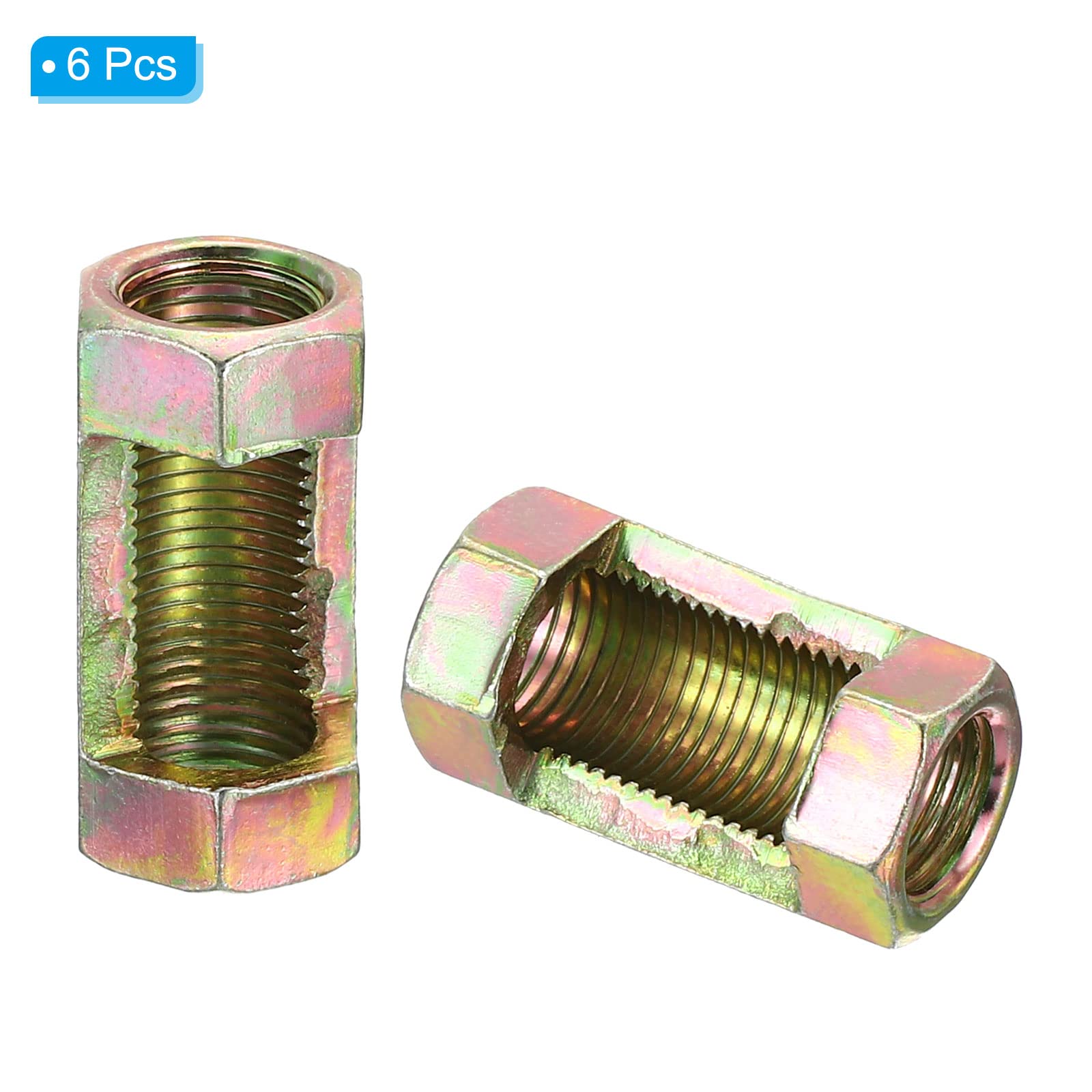 PATIKIL M10 Fine Thread Lamp Pipe Repair Kit - 32 Pcs Hex Coupling Nuts & Threaded Rod For Chandelier Fix - View #8