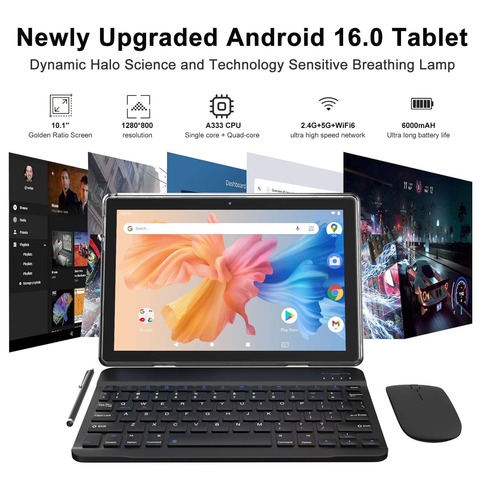 Amazon.co.jp: ICONLINK Android 15 タブレット 10インチ、12(3+9) GB