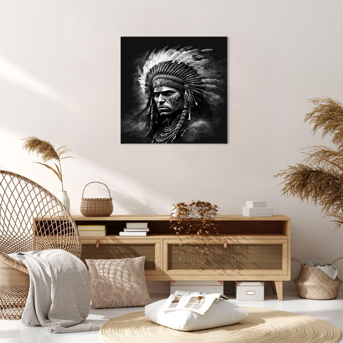 Piy Painting 1X Impression Sur Toile - Branches Vertes Image Sur Toile