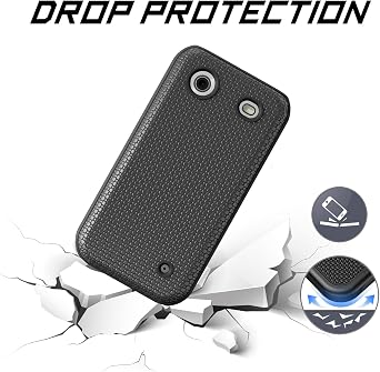 Ailiber for HMD Barbie Flip TA-1681 Case Slim Cover, Screen Protector-Black