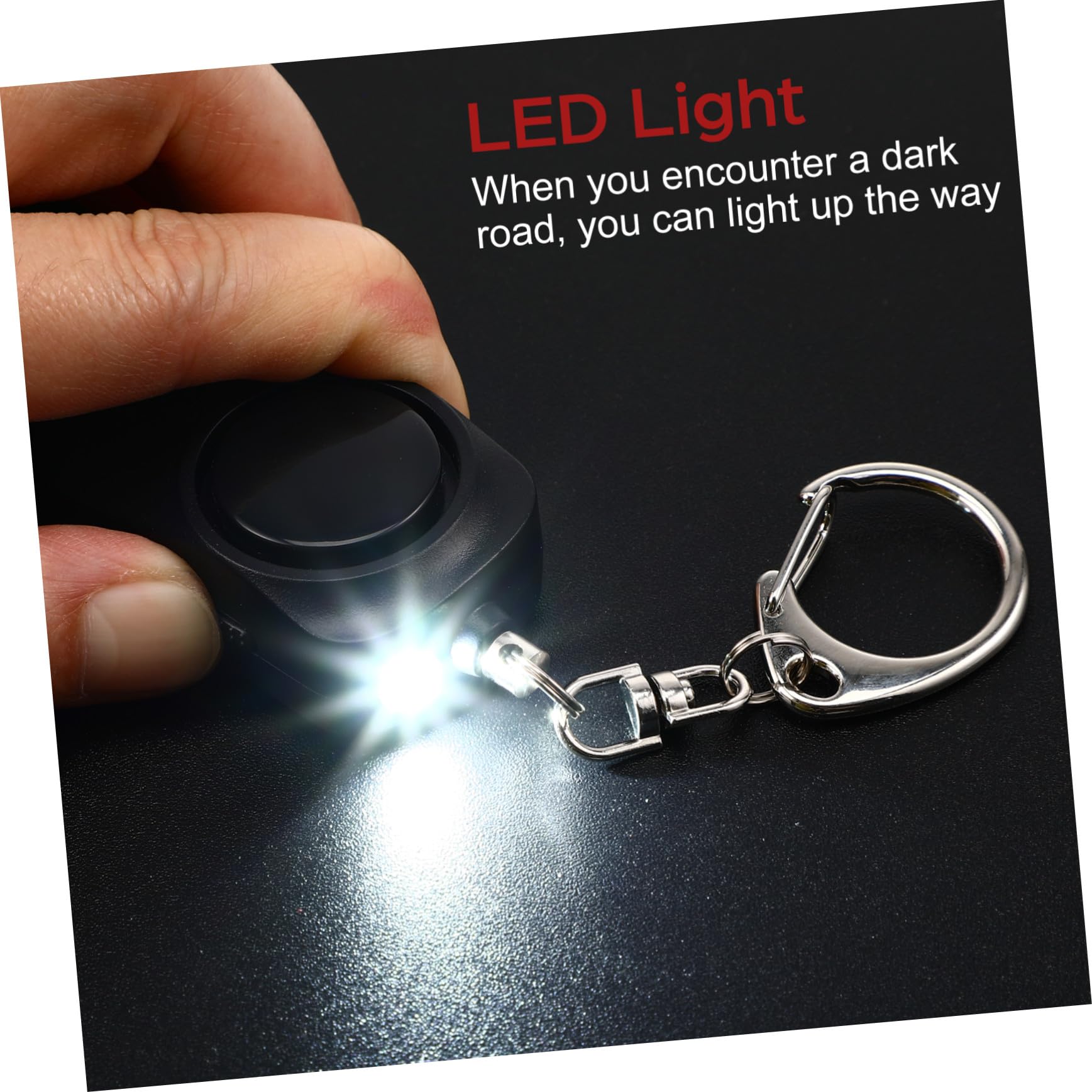 Llavero con Luz LED De Seguridad Y Alarma De Emergencia Personal con Sonido