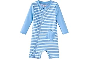 UMELOK Baby Boys' UPF 50+ Sun Protection Full Zip Swimsuit