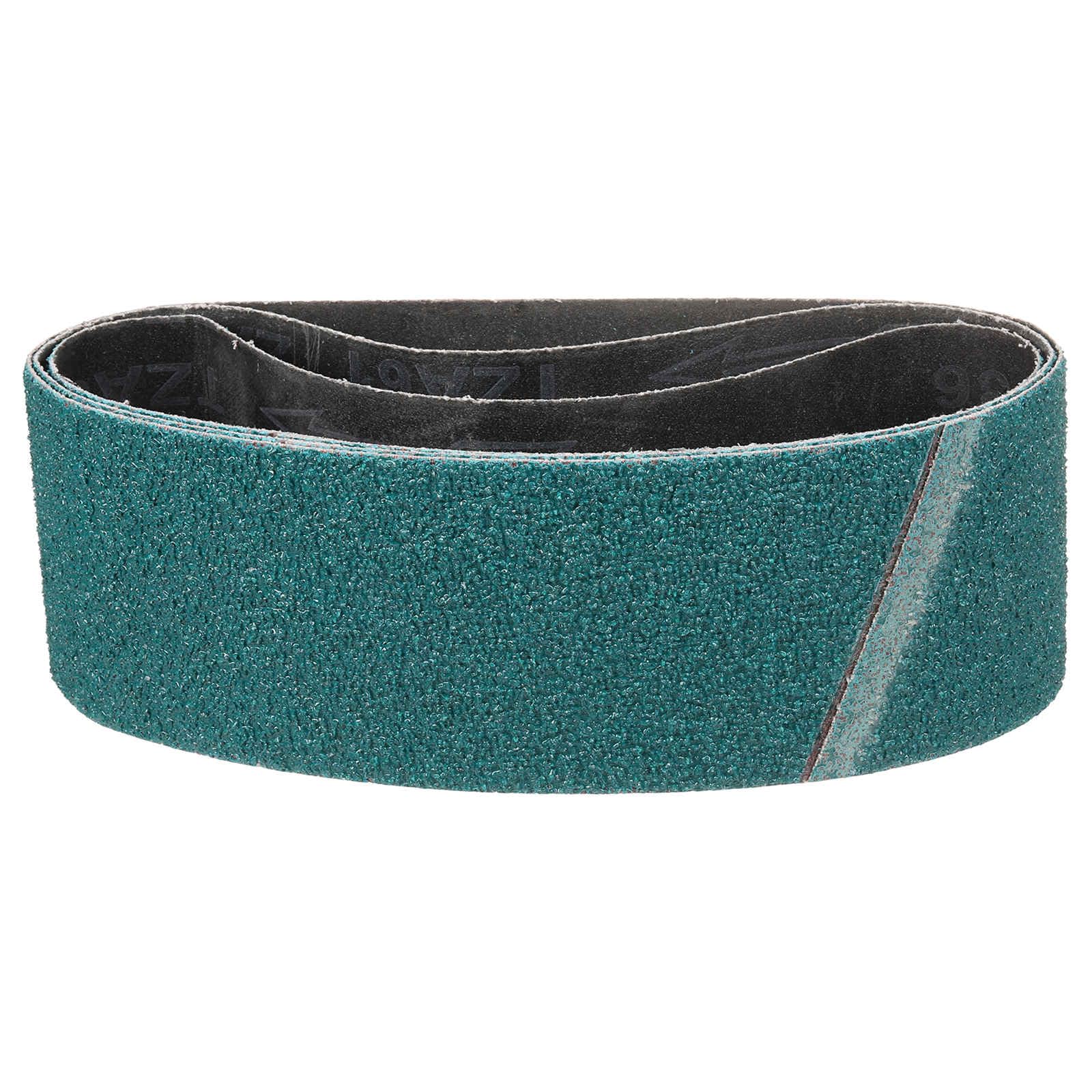 CoCud 100mm x 610mm Sanding Belt, 3 Pcs 36 Grit Zirconia Knife Sharpener Belts Work Sharpening for Belt Sander Knife Carving Tool Metal Working