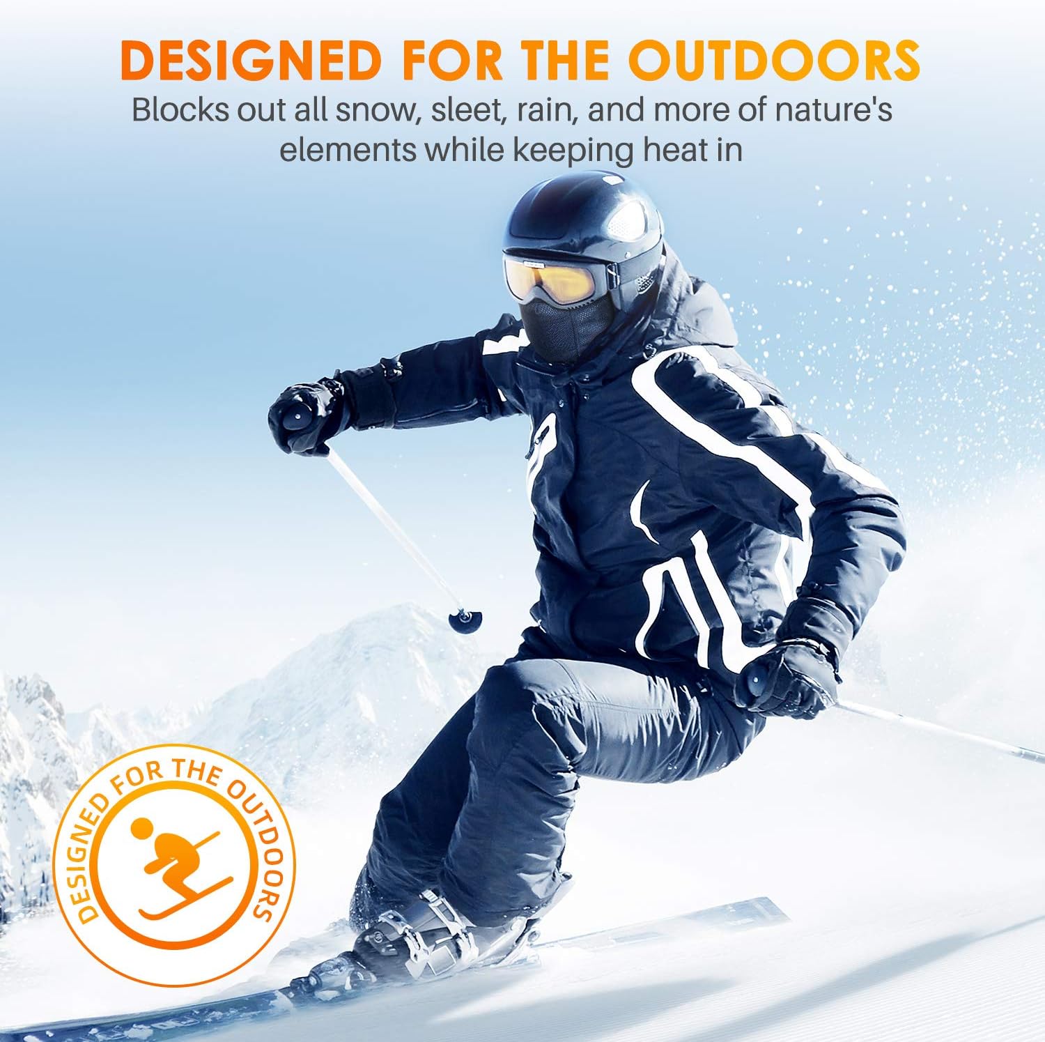 AstroAI Ski Mask Windproof Balaclava for Cold Weather, Winter Face Mask Breathable Stretchable for Skiing, Snowboarding & Motorcycle Riding, Full Protection Mask for Men/Women Navy Blue : Clothing, Shoes & Jewelry