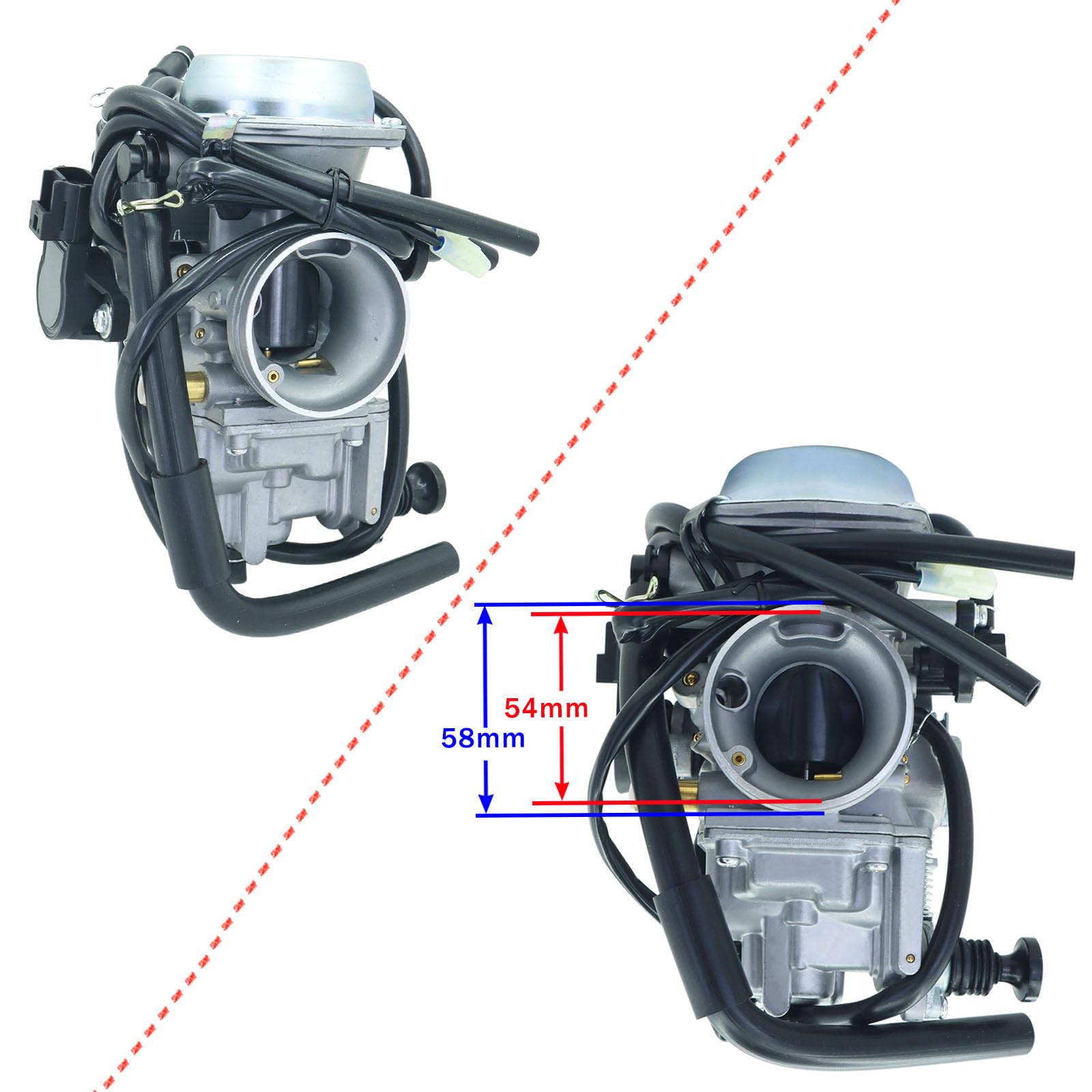 CARBURATEUR POUR HONDA Trx500fe Trx500fm Fe Fm Poureman 500 4x4 2005 - Foto 5