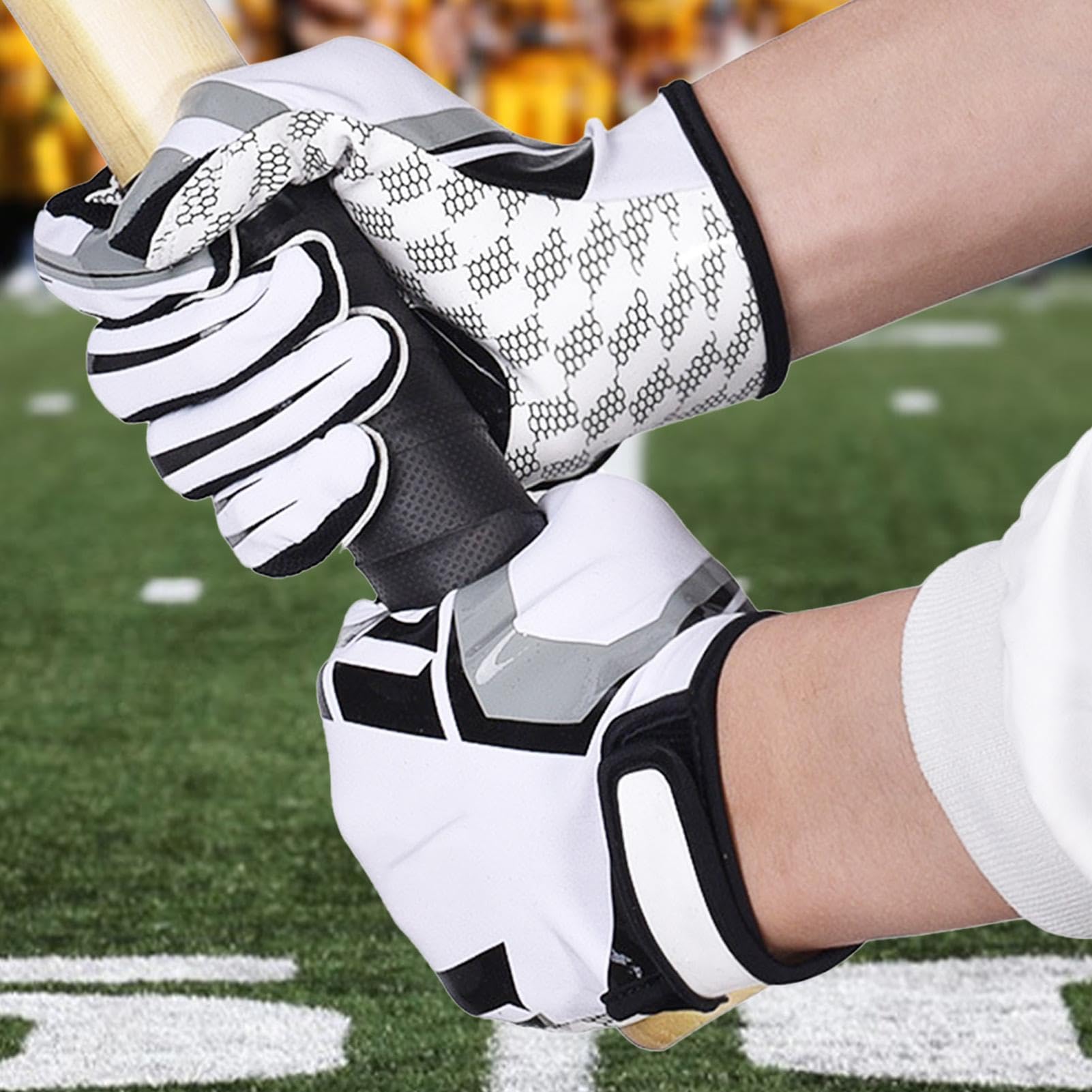Fulenyi Gants de frappe pour baseball – Gants de protection antidérapants | Gants respirants, paume super adhérente, gants de jeu de baseball pour adultes, hommes et femmes