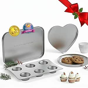 Doll Buddies Kids’ Complete Oven Pan Set for Easy Bake Ultimate Oven | 75 Cupcake Liners (15 More Than Others) | Cupcake, Circle, Heart &amp; Rectangular Bake Pans | Accessories for Easy Bake Oven Mixes