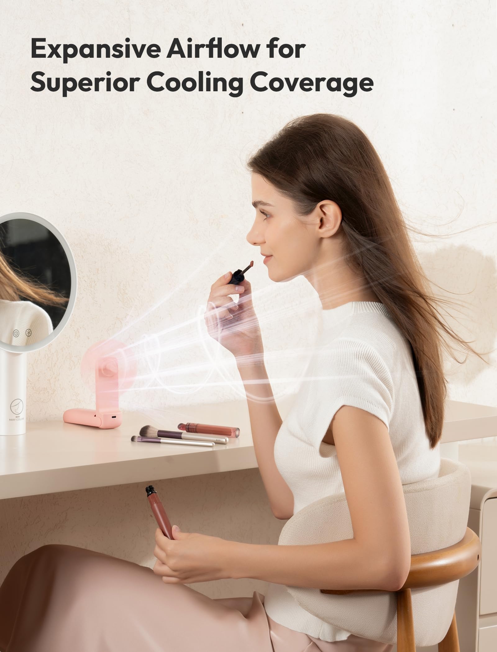 Amazon.com: Aecooly Slim Portable Fan 2-Pack, Thin Handheld Fan